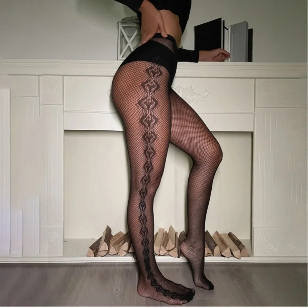 New! Fishnet Pattern Stockings Hight Waist Tights